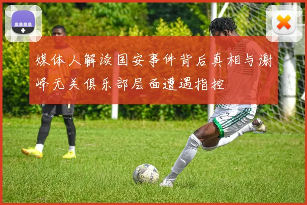 媒体人解读国安事件背后真相与谢峰无关俱乐部层面遭遇指控
